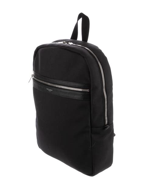 Saint Laurent Men's Black Laptop City Backpack In 